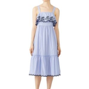 KATE SPADE Daisy Embroidered Patio Midi Dress